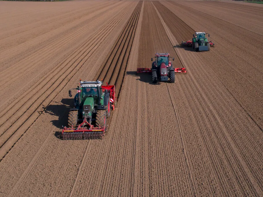Plantation des pommes de terre dans les buttes