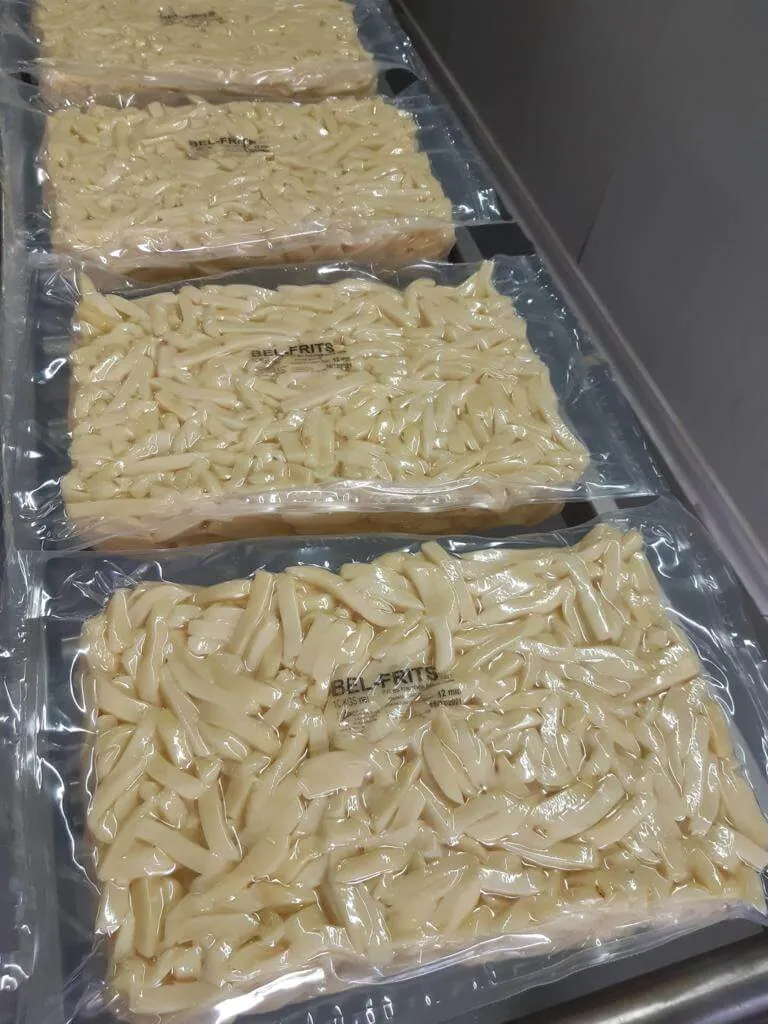 Sachets de frites fraîches sous vide de 10 kg